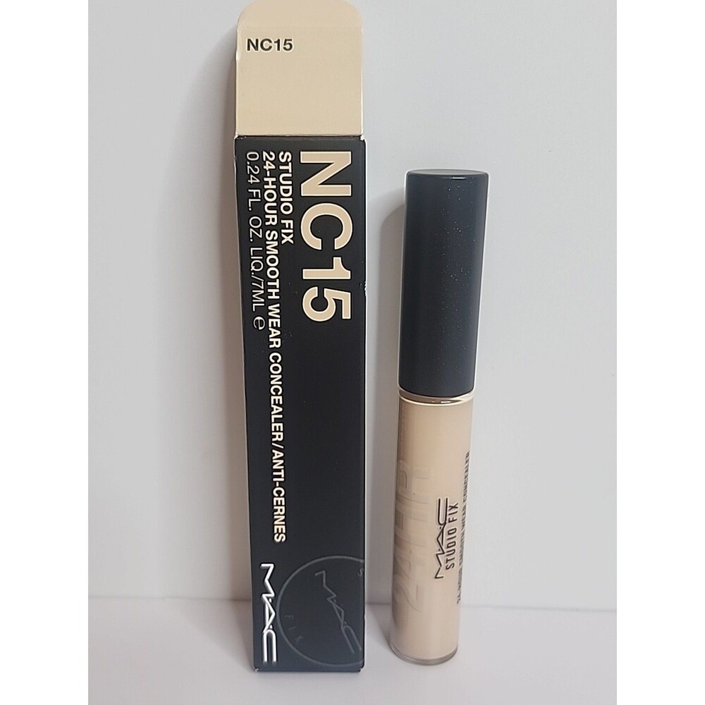 MAC STUDIO FIX NC15 24-HOUR SMOOTH WEAR CONCEALER .24 OZ / 7 ML FULL SIZE NIB